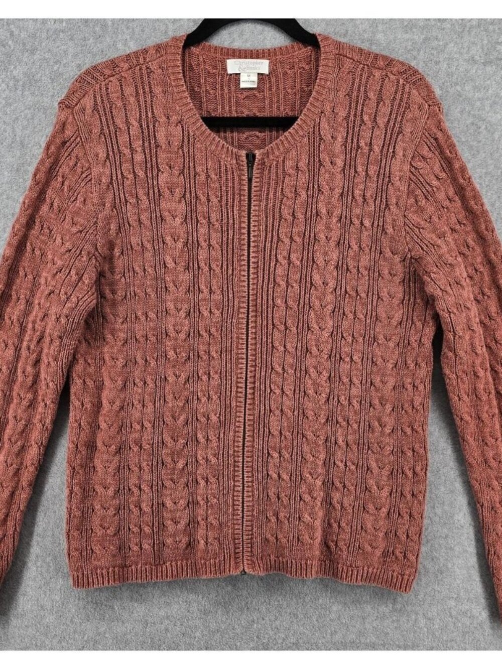 Christopher & Banks Women's Orange Cardigan